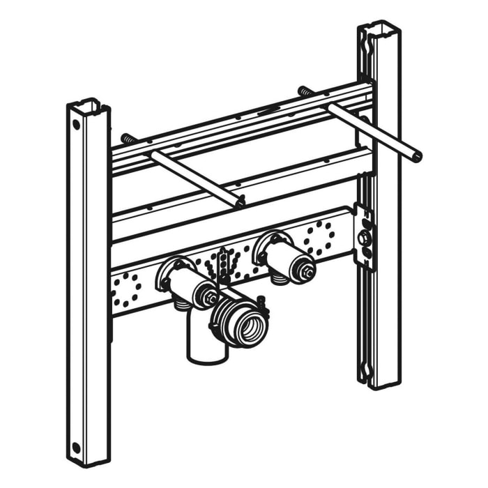 Geberit Duofix Traverse Waschtisch, für Einlocharmatur
