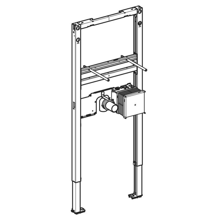 Geberit Duofix Element für Waschtisch, 112 cm, Standarmatur mit UP-Funktionsbox