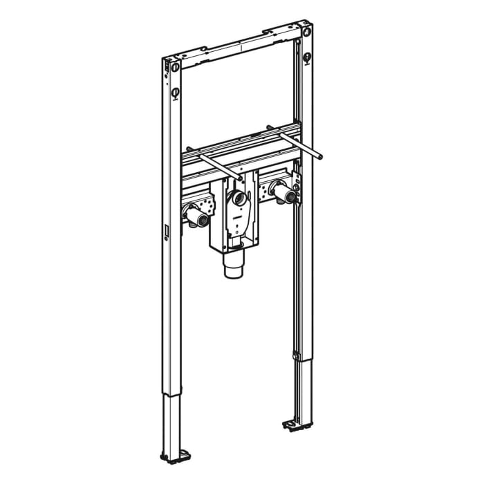 Geberit Duofix Element für Waschtische, 112 cm Standarmatur, mit UP Siphon