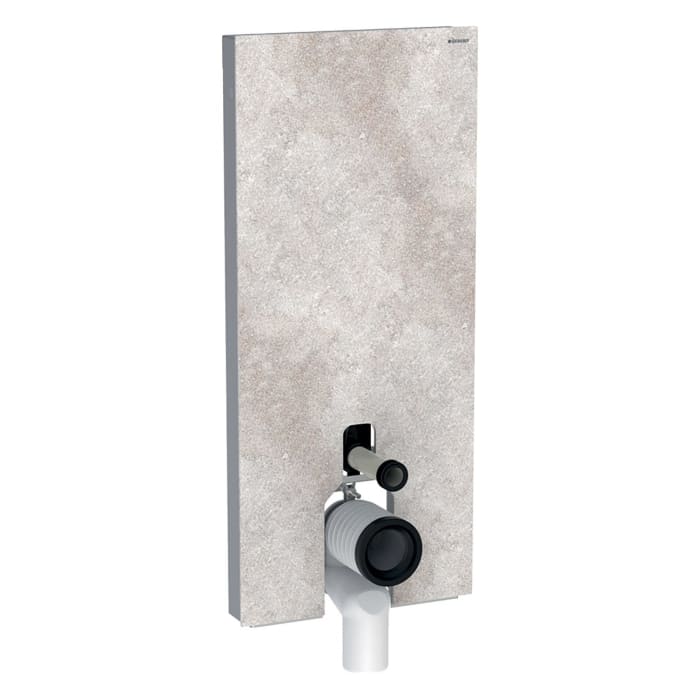 Geberit Monolith Sanitärmodul für Stand-WC, 114 cm, Frontverkleidung aus Steinzeug