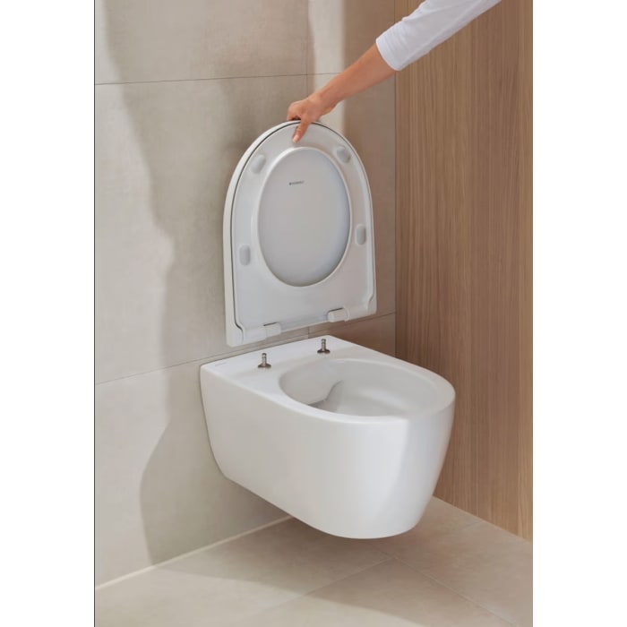 Geberit Komplettset Duofix Element, iCon WC mit WC-Sitz und Sigma 20 squareBetätigungsplatte