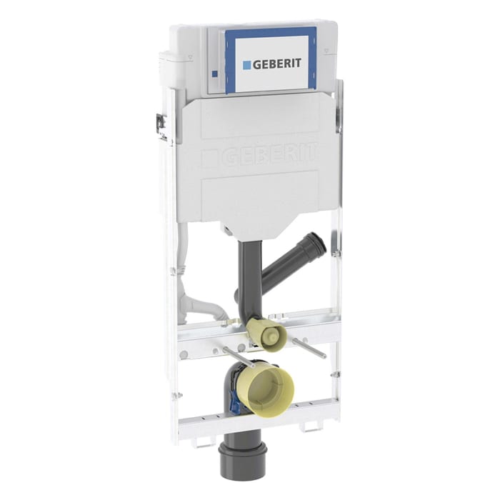 Geberit GIS Element für Wand-WC, 114 cm, mit Sigma Unterputzspülkasten 12 cm, für Geruchsabsaugung mit Abluft