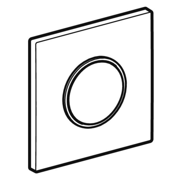 Geberit Typ 10 Ersatz-Betätigungsplatte für Urinalsteuerung mit pneumatischer Spülauslösung