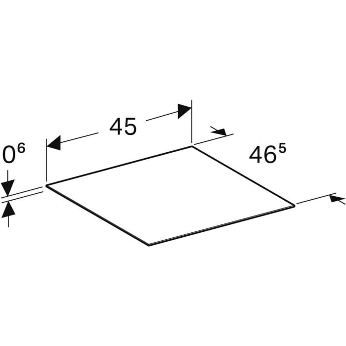 Geberit ONE Abdeckung für Seitenschrank und Seitenelement