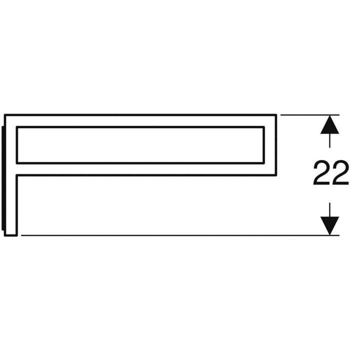 Geberit P-Träger für ONE Waschtischplatte