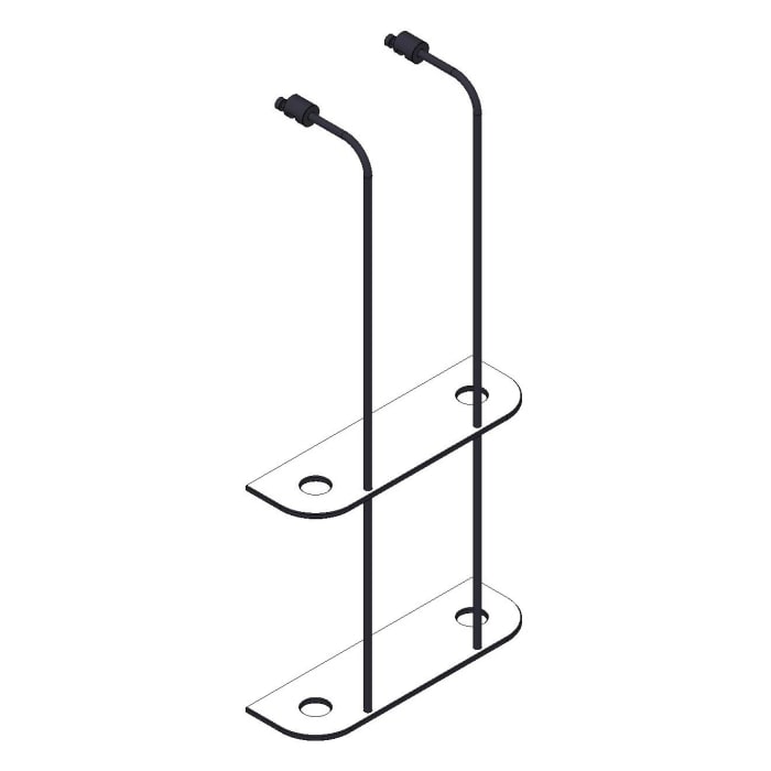 Giese Bodyguard Regal 2-teilig mit Halter für Rasierer