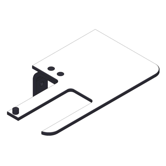 Giese Papierhalter Version Links mit Ablagefläche