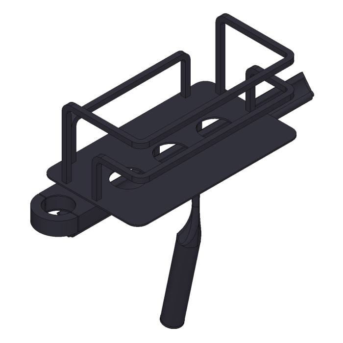 Giese Duschkorb Optisign mit Haken und Wischer für Brausestange rechts