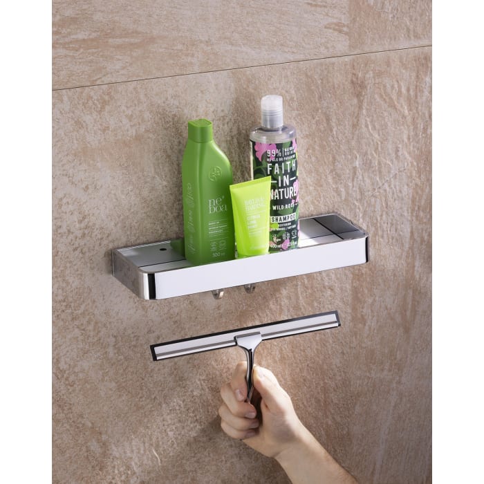 Giese gifix tono Duschkorb mit hoher Reling und Glasabzieher