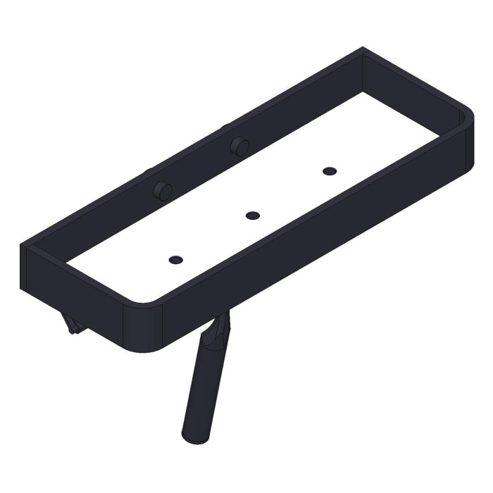 Giese gifix tono Duschkorb mit hoher Reling und Glasabzieher