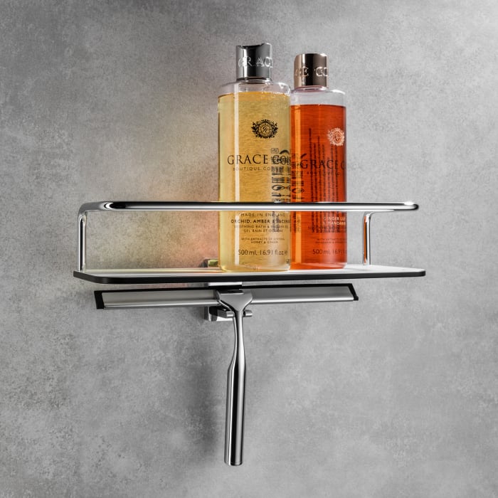 Giese Gifix 21. Dusch Konsole mit hoher Reling, Haken und Wischer