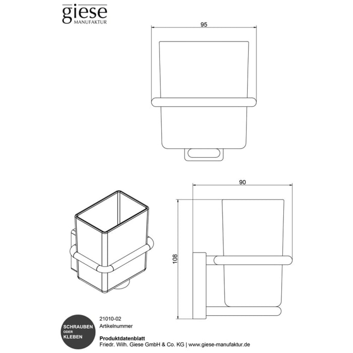 Giese Gifix 21. Glashalter