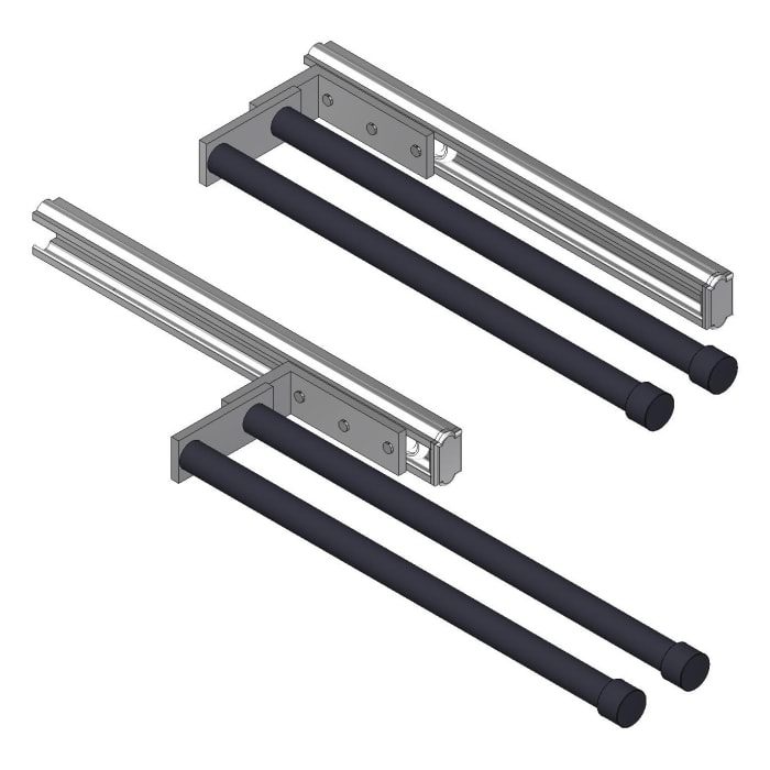 Giese Handtuchhalter doppelt 30 cm, ausziehbar