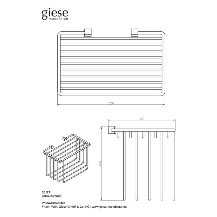 Giese Gästehandtuchkorb