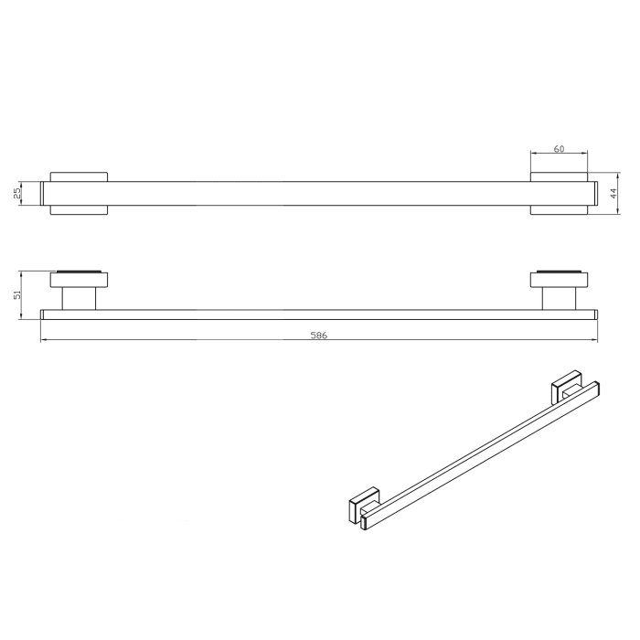 Giese Magnethalter Handtuchhalter mit Magnetbefestigung für Heizkörper
