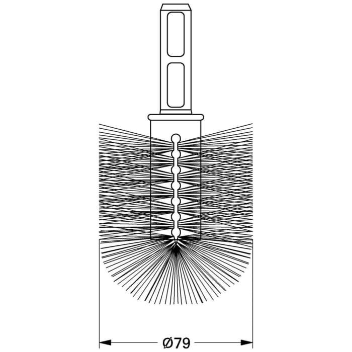 GROHE Ersatzbürstenkopf für Bürstengarnitur 40314000, 40340000