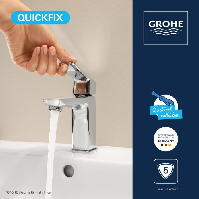GROHE Dice Einhebelmischer ES Waschtisch low flow S-SIZE PushOp