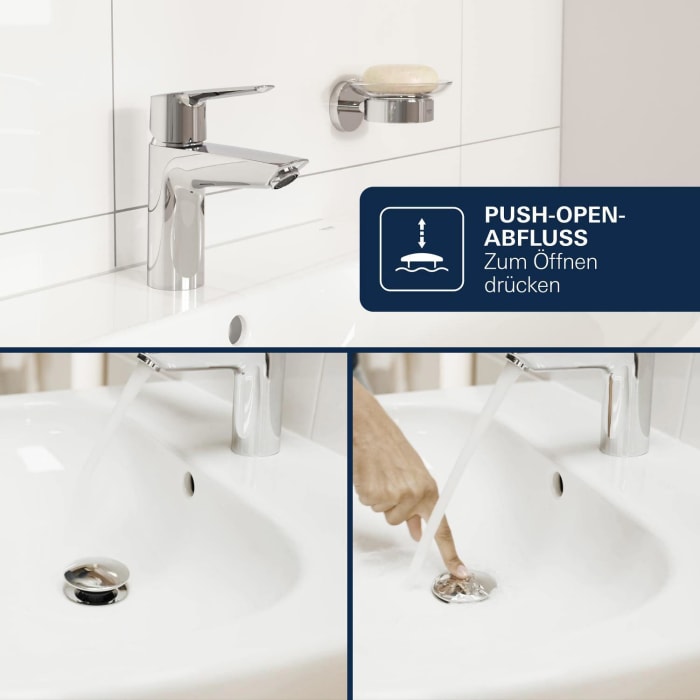 GROHE Dice Einhebelmischer Waschtisch M-SIZE PushOp