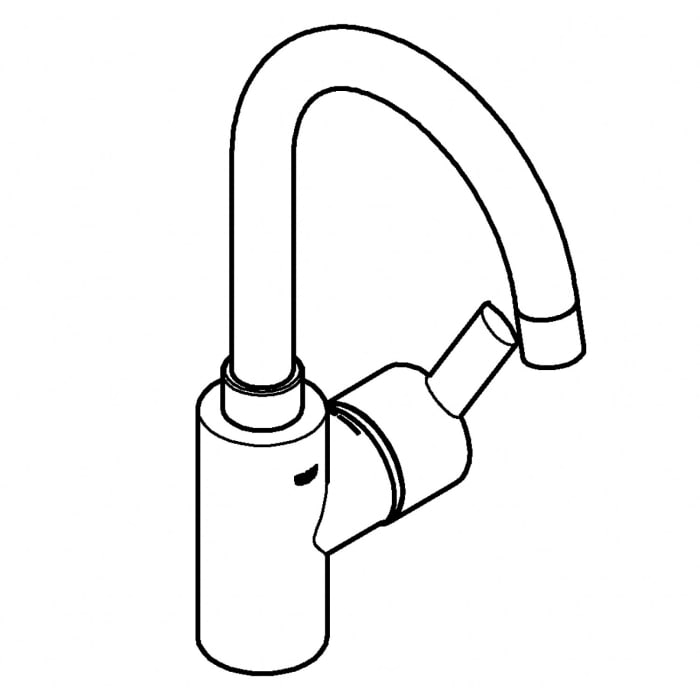 GROHE Feel Einhand-Waschtischbatterie, 1/2