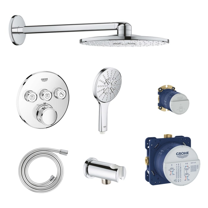 GROHE Grohtherm SmartControl Thermostat Fertigmontageset, runde Ausführung