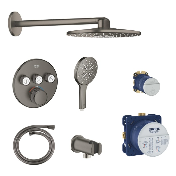 GROHE Grohtherm SmartControl Thermostat Fertigmontageset, runde Ausführung