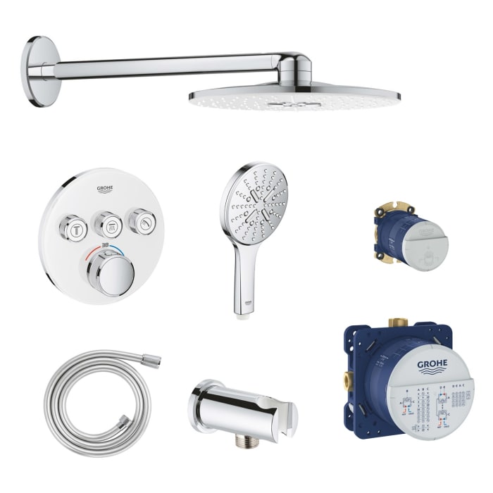 GROHE Grohtherm SmartControl Thermostat Fertigmontageset, runde Ausführung