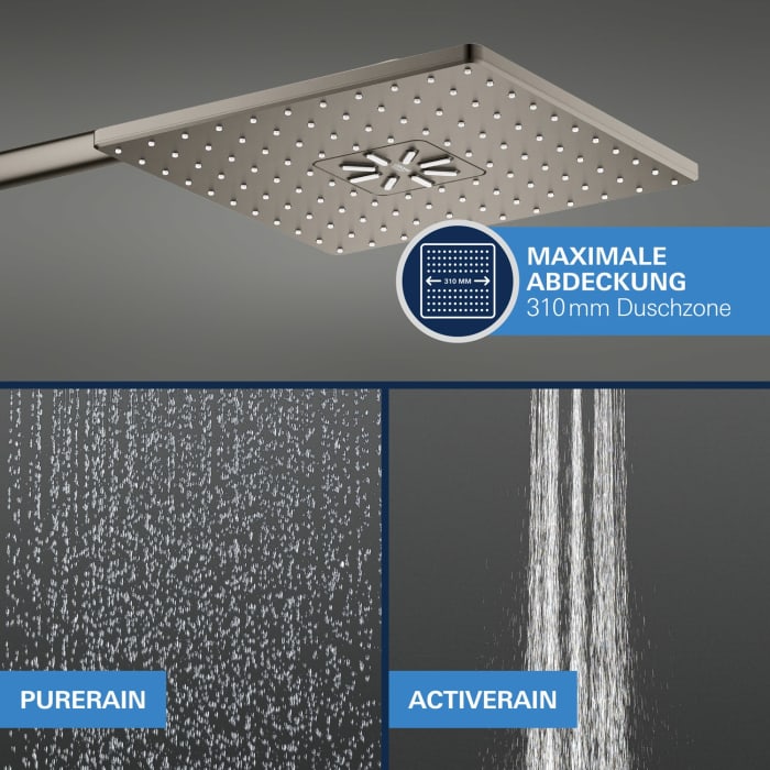 GROHE Grohtherm SmartControl Thermostat Fertigmontageset, eckige Ausführung