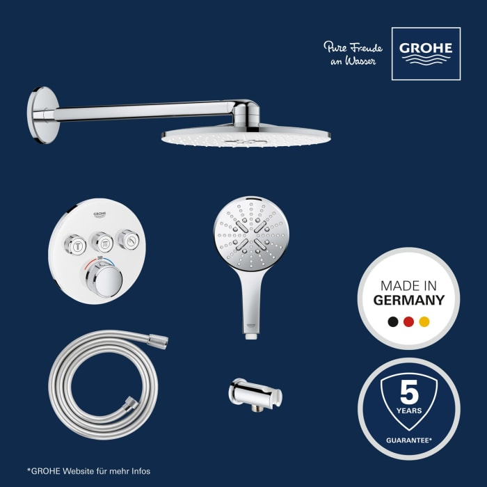 GROHE Grohtherm SmartControl Thermostat Fertigmontageset, runde Ausführung