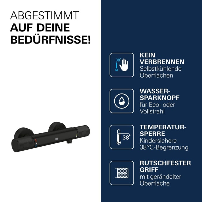 GROHE Precision Feel Thermostat-Brausebatterie