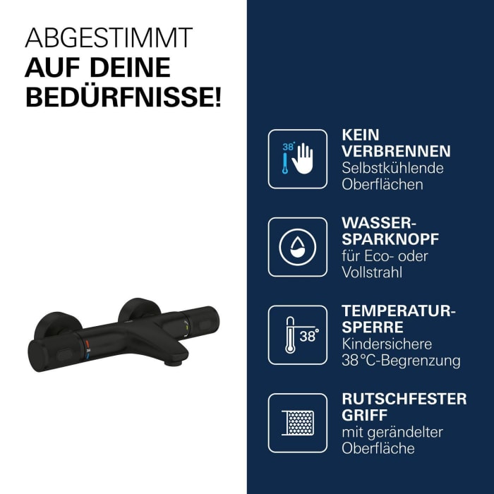 GROHE Precision Feel Thermostat-Wannenbatterie