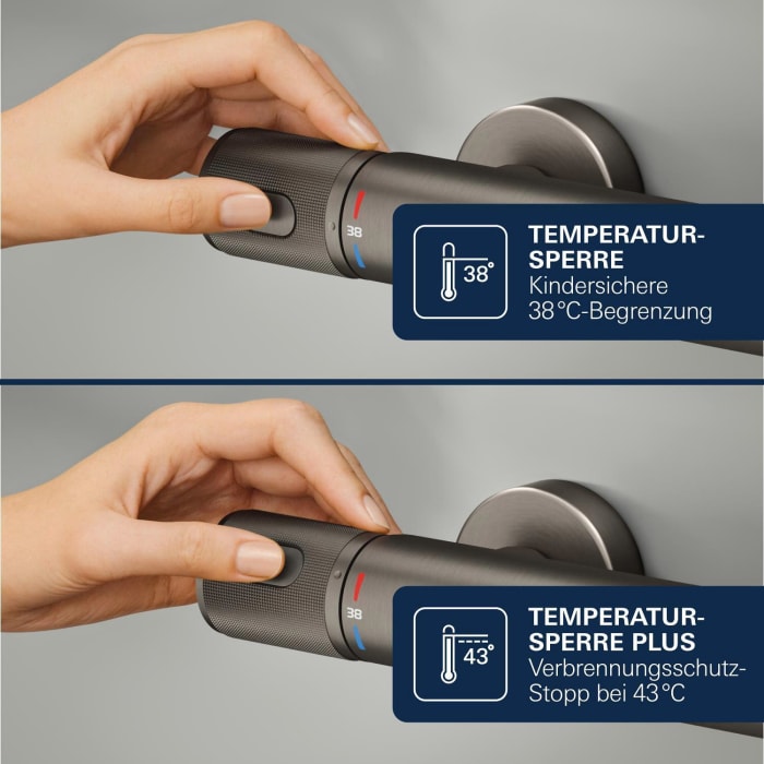 GROHE Precision Feel Thermostat-Wannenbatterie mit S-Anschlüssen