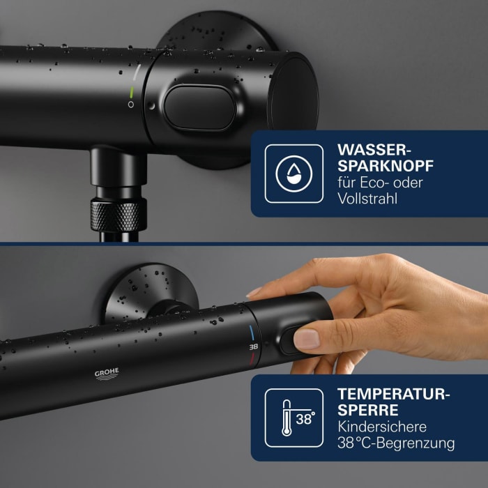 GROHE Precision Flow Thermostat-Brausebatterie