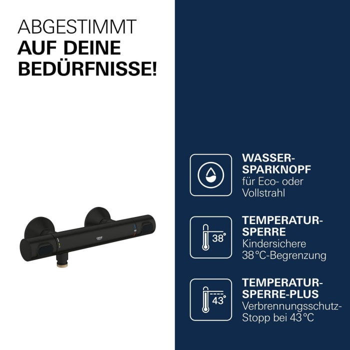 GROHE Precision Flow Thermostat-Brausebatterie