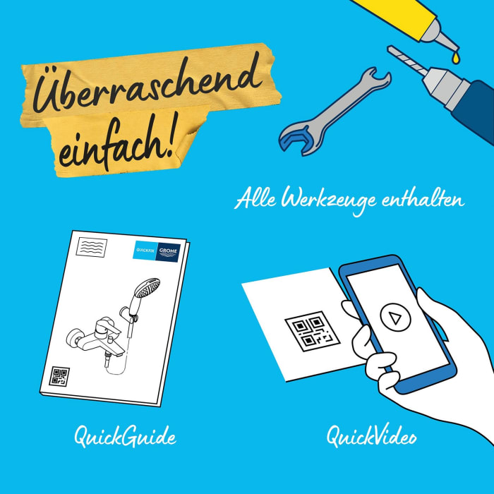 GROHE Start Einhand-Wannenbatterie, 1/2