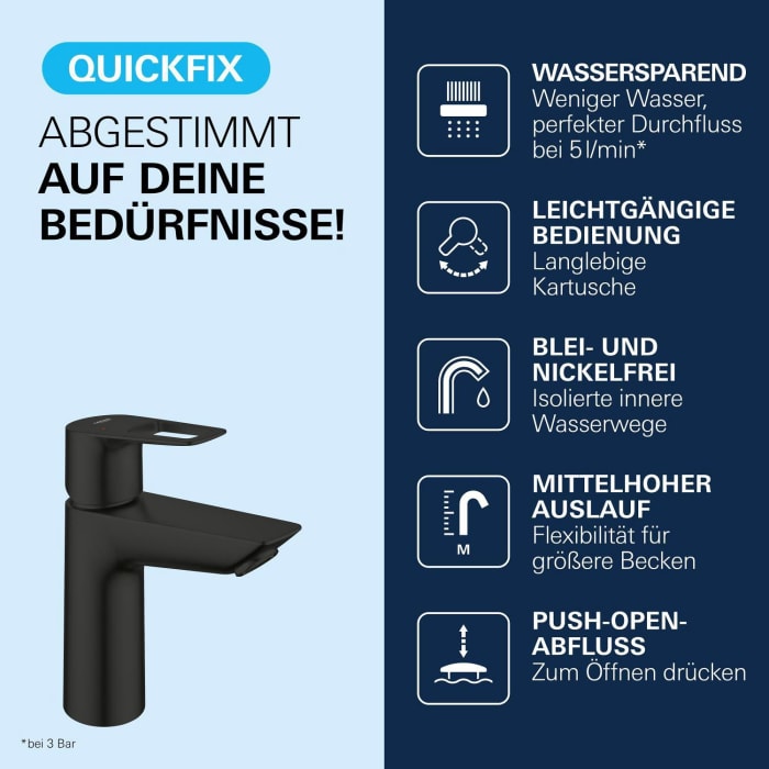 GROHE Start Loop Einhand-Waschtischbatterie, M-Size