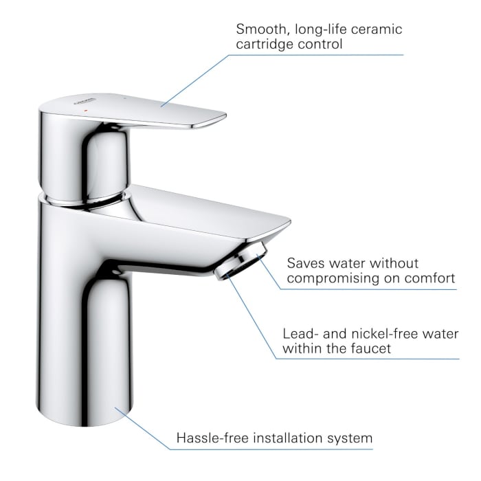 GROHE StartEdge Einhand-Waschtischbatterie, 1/2