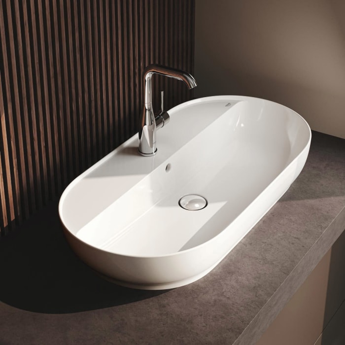 GROHE Essence Aufsatzwaschtisch 80 cm, mit Hahnloch, mit Überlauf