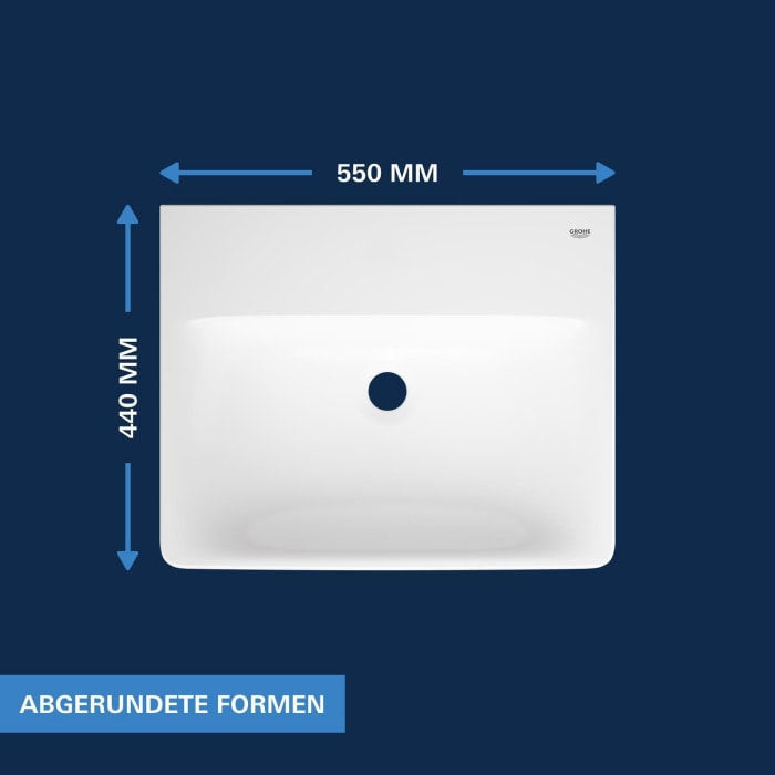GROHE Euro Keramik Waschtisch 55 cm