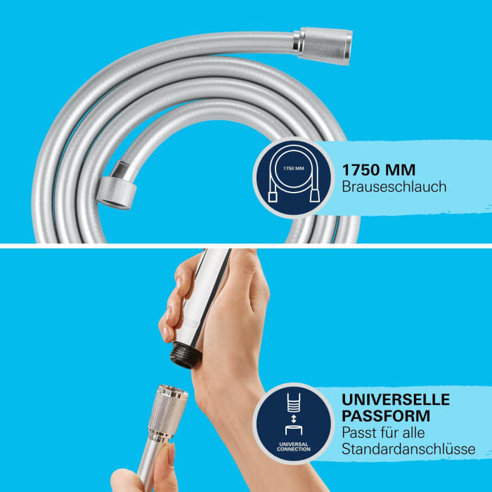 GROHE VitalioFlex Silver Brauseschlauch 175 cm