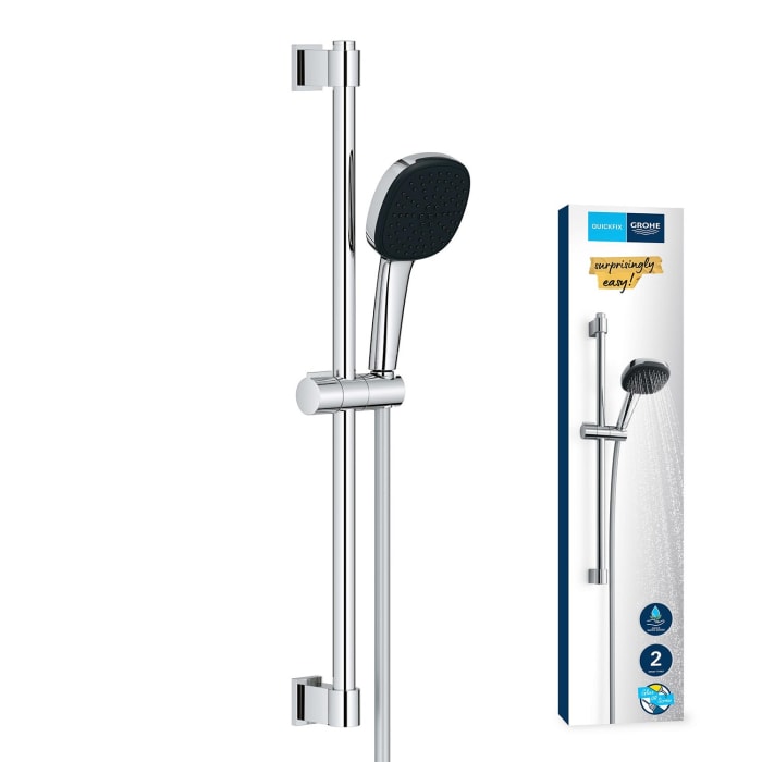 GROHE Vitalio Comfort 110 Brausestangenset 60 cm mit 2 Strahlarten