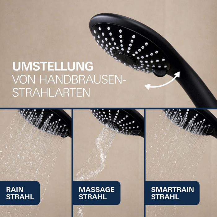 GROHE Vitalio Joy 110 Massage Handbrause mit 3 Strahlarten
