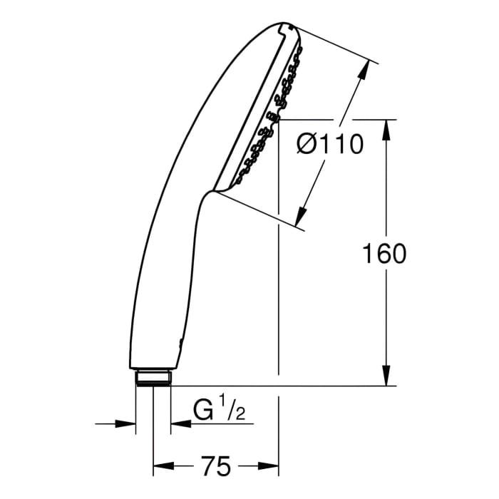 GROHE Vitalio Start 110 Handbrause 1 Strahlart