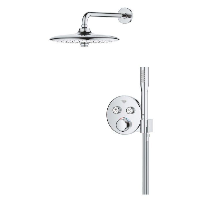 GROHE Precision SmartControl Duschsystem, Thermostat, UP, mit Vitalio Joy 260, rund