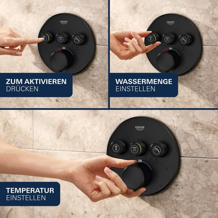 GROHE Precision SmartControl Duschsystem UP, mit Vitalio SmartActive 310, rund