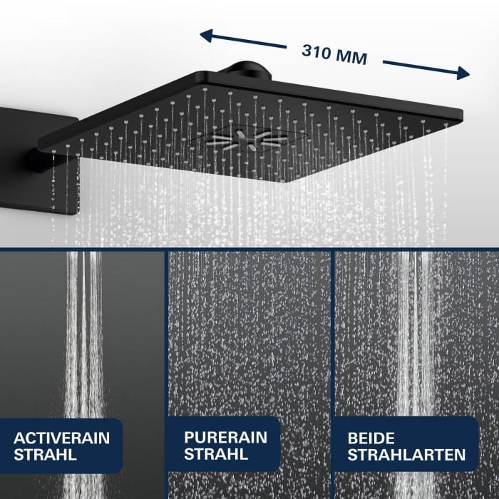 GROHE Precision SmartControl Duschsystem UP, mit Vitalio SmartActive 310, eckig