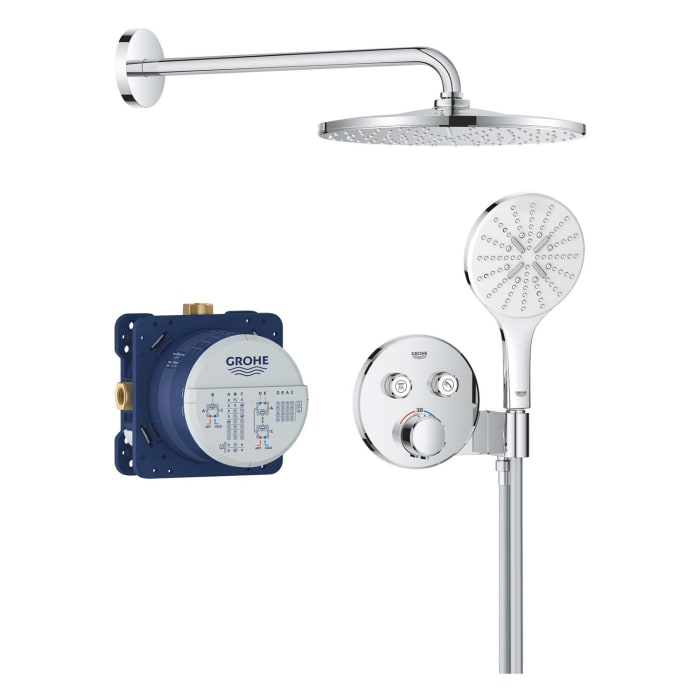 GROHE Precision SmartControl Duschsystem, Thermostat, UP,  mit Vitalio Rain Mono 310, rund