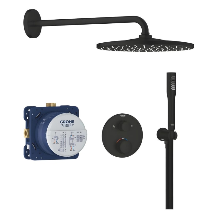 GROHE Precision Duschsystem Unterputz mit Vitalio Rain Mono 310, rund
