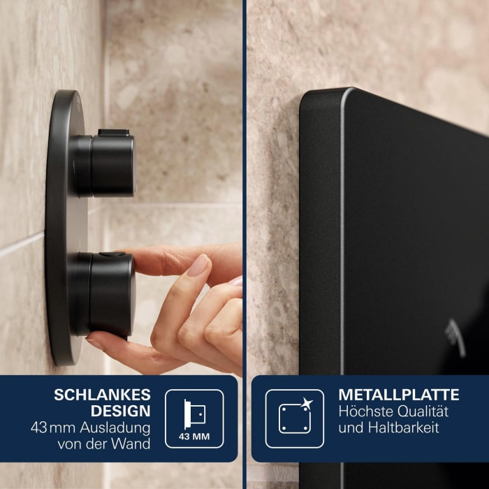 GROHE Precision Duschsystem Unterputz mit Vitalio Rain Mono 310, eckig