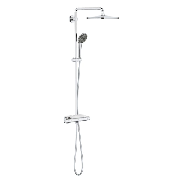 GROHE Vitalio System 310 Duschsystem mit Thermostatbatterie mit Ablage