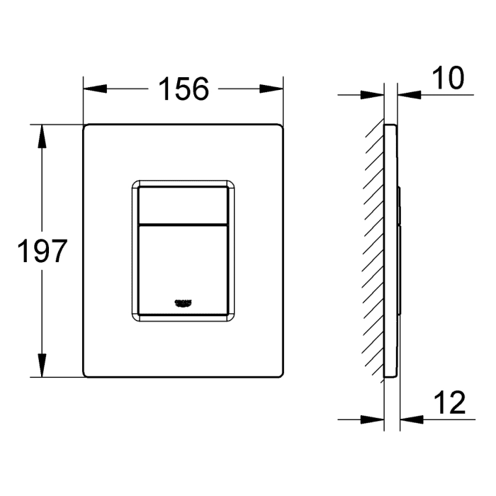 GROHE Even Abdeckplatte